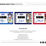 2019-20 Panini Contenders Draft Picks Basketball Product Information Sheet (2)